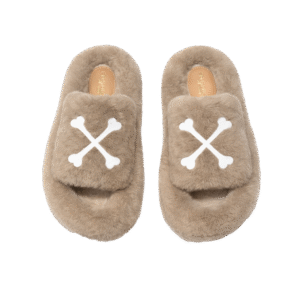 brown vanity slipper